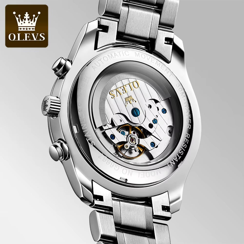 Moon Phase Wrist Watch - Premium Automatic Watch with Moon Phase Display