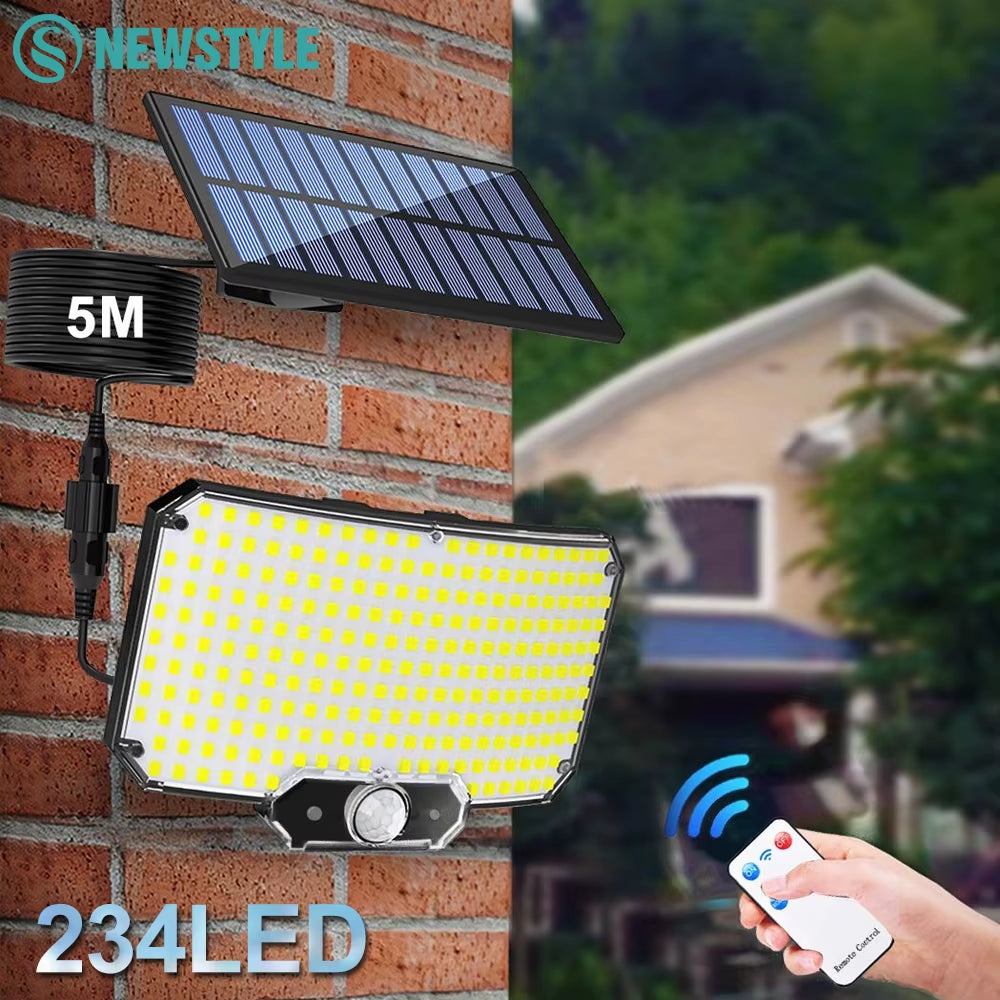 Solar Motion Sensor Light - 3-Mode Security With Motion Sensing
